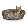 K&H Pet Nuzzle Nest Leopard Self-Warming Round Pet Bed - 19" -PetPals Group shop 1470395