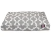 Majestic Pet Trellis Indoor Outdoor Rectangle Dog Bed -PetPals Group shop 2292587 Gray