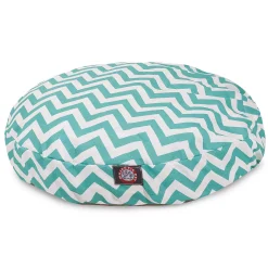 Majestic Pet Chevron Indoor Outdoor Round Dog Bed
