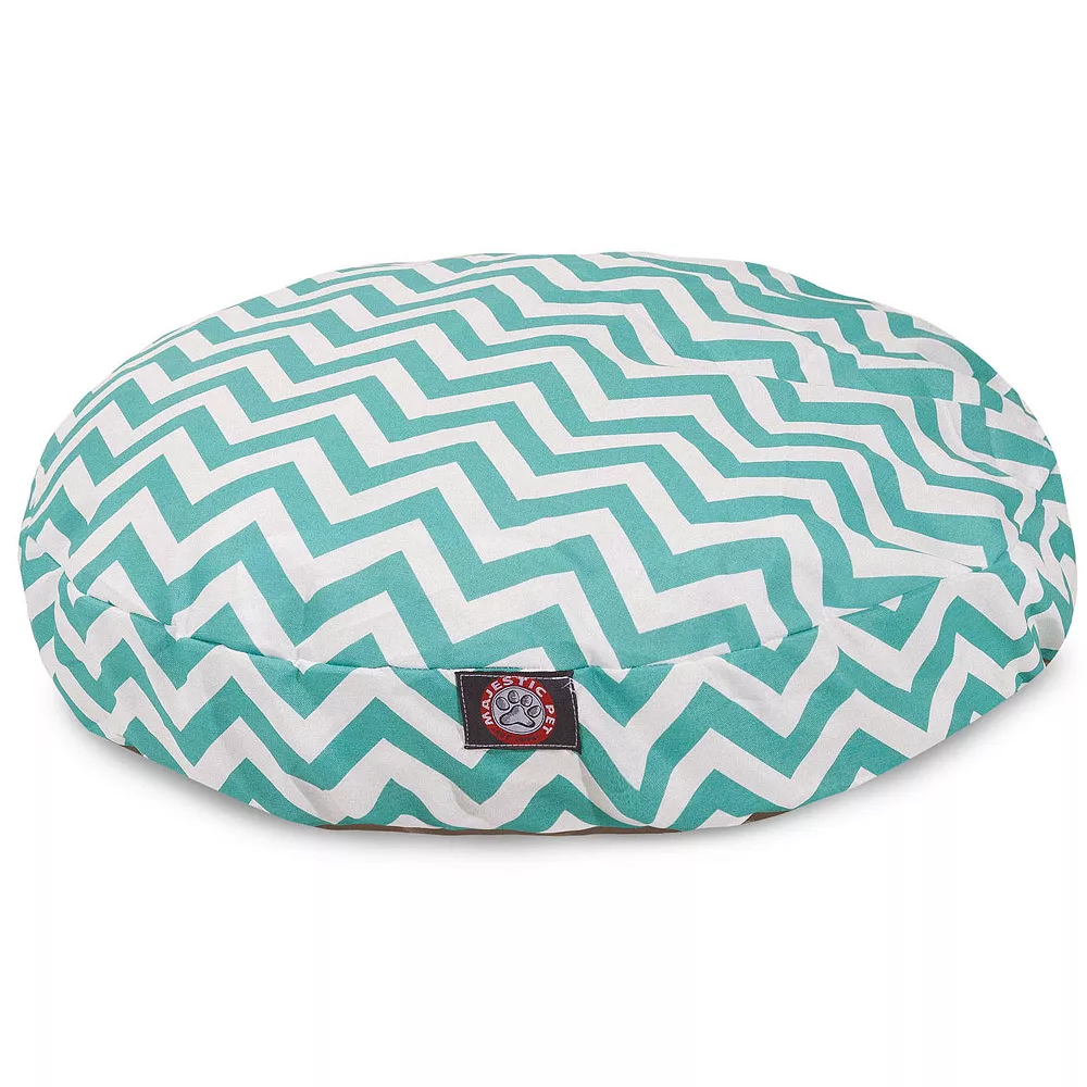 Majestic Pet Chevron Indoor Outdoor Round Dog Bed 3 Majestic Pet Chevron Indoor Outdoor Round Dog Bed