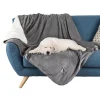 PetMaker 100perc Waterproof Polyester Pet Throw -PetPals Group shop 3712252 Gray