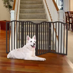 PetMaker Tall Decorative 4-Panel Wood Pet Gate -PetPals Group shop 3713134 ALT2