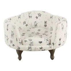 HomePop Pet Bed - French Bulldog Print -PetPals Group shop 3865789 ALT