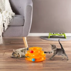 PetMaker Interactive Cat Toy Ball Tower - 3 Tier Round Track 9 PetMaker Interactive Cat Toy Ball Tower - 3 Tier Round Track -PetPals Group shop 3967669 ALT3