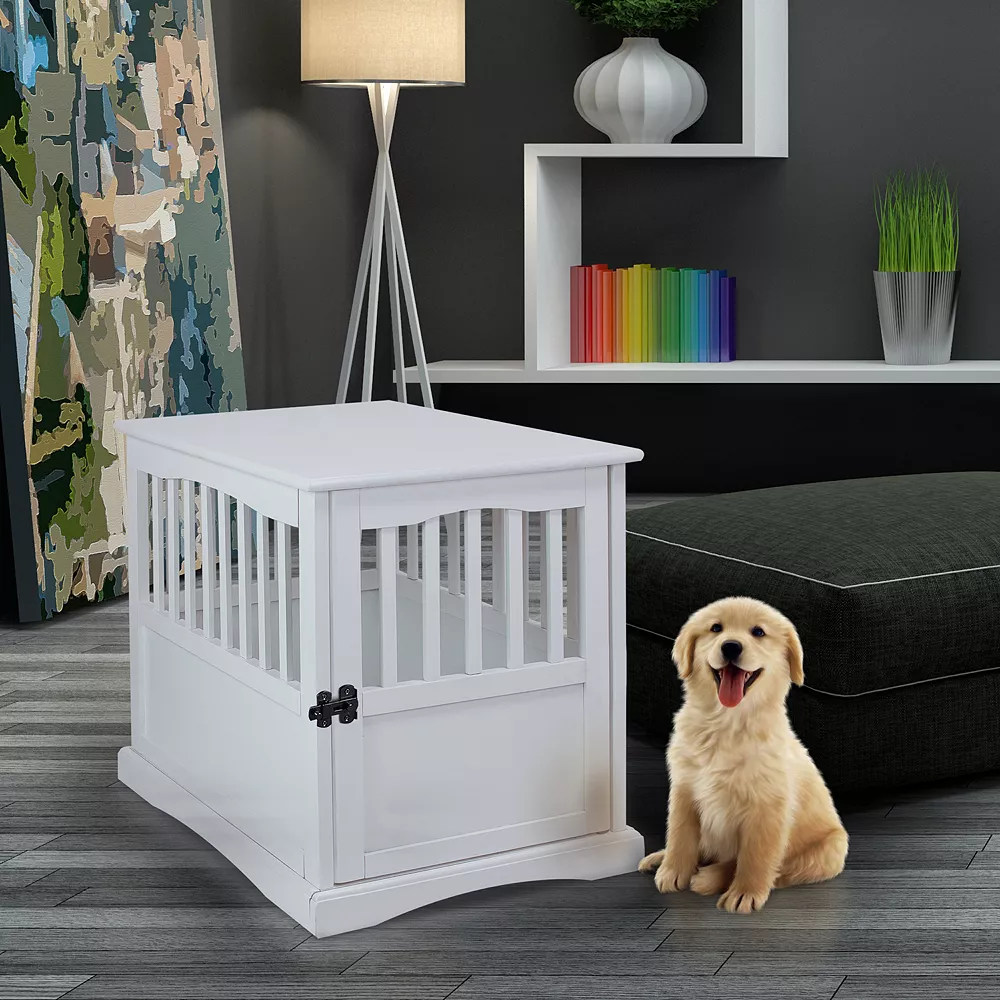 Casual Home Wood Pet Crate End Table 4 Casual Home Wood Pet Crate End Table - Image 2
