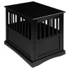 Casual Home Wood Pet Crate End Table -PetPals Group shop 4304516 Black