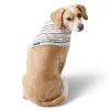 Lands' End Oxford Dog Bandana -PetPals Group shop 4547380 Ivory Holiday Stripe