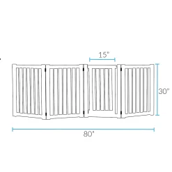 American Trails Free Standing Pet Gate With Door -PetPals Group shop 4818120 ALT3