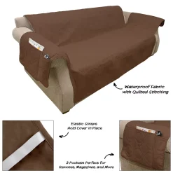 PetMaker Pet Pal Waterproof Protector Cover For Couch/Sofa -PetPals Group shop 4829975 ALT2