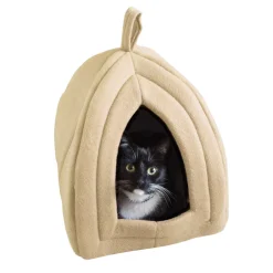 PetMaker Pet Pal Igloo Cat Pet Bed With Removable Cushion 12 PetMaker Pet Pal Igloo Cat Pet Bed With Removable Cushion -PetPals Group shop 4829988 ALT4