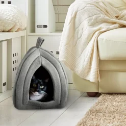 PetMaker Pet Pal Igloo Cat Pet Bed With Removable Cushion -PetPals Group shop 4829989 ALT