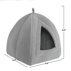 PetMaker Pet Pal Igloo Cat Pet Bed With Removable Cushion -PetPals Group shop 4829989 ALT2