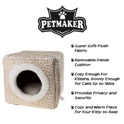 PetMaker Pet Pal Cave Cat Pet Bed With Removable Cushion Pad -PetPals Group shop 4829994 ALT3