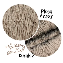 Madison Park Coco Faux Fur Self Warming Indoor Round Pet Donut Cuddler -PetPals Group shop 4835929 ALT3