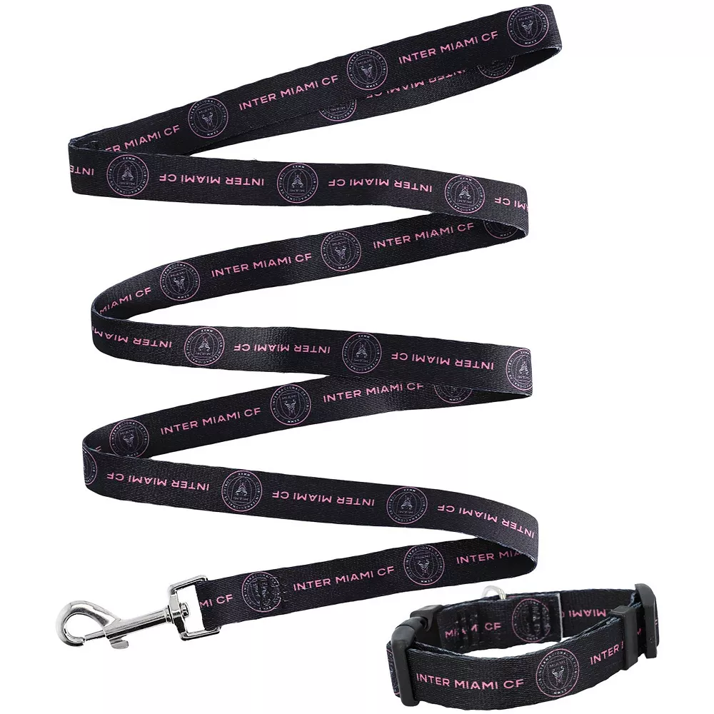 Little Earth Inter Miami CF Collar & Leash Set 3 Little Earth Inter Miami CF Collar & Leash Set