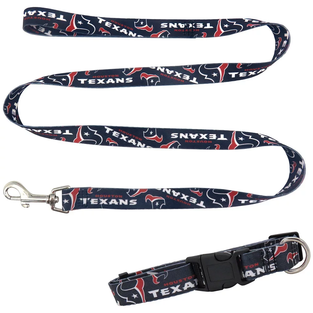 Little Earth Houston Texans Collar And Leash Set 3 Little Earth Houston Texans Collar And Leash Set