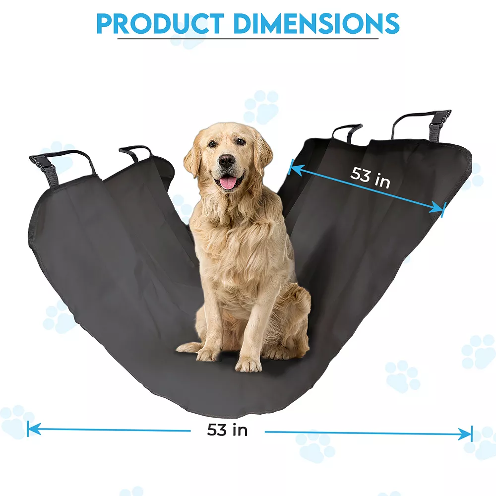 Precious Tails Waterproof Pet Car Back Seat Cover 4 Precious Tails Waterproof Pet Car Back Seat Cover - Image 2