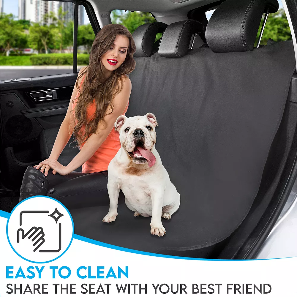 Precious Tails Waterproof Pet Car Back Seat Cover 7 Precious Tails Waterproof Pet Car Back Seat Cover - Image 5