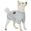 Blueberry Pet Baseball Style Dog Sweatshirt -PetPals Group shop 5015374 Gray