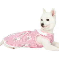 Blueberry Pet Sleeveless Floral Dog Dress