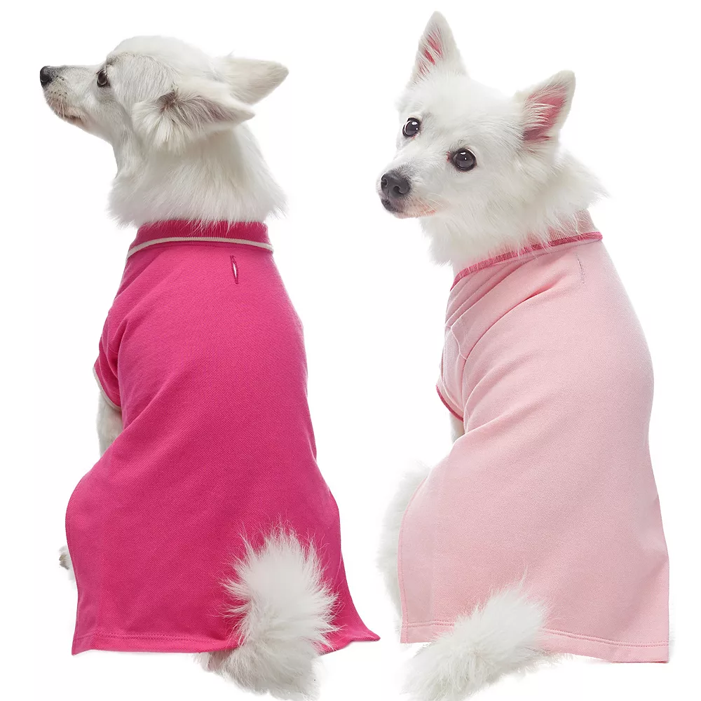 Blueberry Pet Back To Basic Dog Polos 2-Pack 3 Blueberry Pet Back To Basic Dog Polos 2-Pack