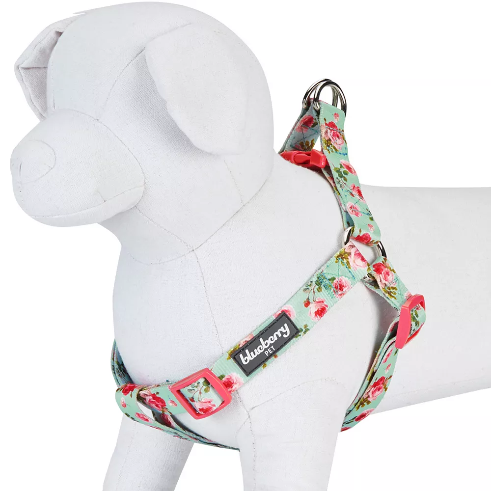 Blueberry Pet Floral Rose Dog Harness 3 Blueberry Pet Floral Rose Dog Harness