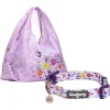 Blueberry Pet Floral Dog Collar & Shopping Bag Set -PetPals Group shop 5016733 Lavender