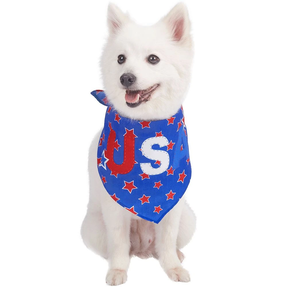 Blueberry Pet American Flag Dog Bandana 4 Blueberry Pet American Flag Dog Bandana - Image 2