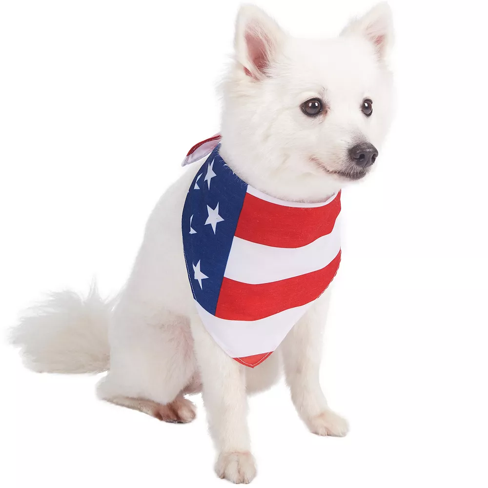 Blueberry Pet American Flag Dog Bandana 3 Blueberry Pet American Flag Dog Bandana