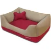 Blueberry Pet Heavy Duty Microsuede Dog Bed 1 Blueberry Pet Heavy Duty Microsuede Dog Bed -PetPals Group shop 5016773 Red Beige