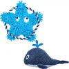 Blueberry Pet Squeaky Whale & Sea Star Dog Toy Set -PetPals Group shop 5016783