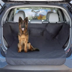 Trademark Poker Petmaker 80-PET6045 Cargo Liner Dog Waterproof Seat Cover With Non-Slip Trunk Pet Travel Mat, Black