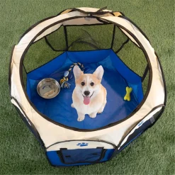 Trademark Poker Petmaker 80-PET6082 Jump Pet Playpen With 3 Foam Rockets