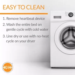 K And H Pet Products K&H Pet Mother's Heartbeat Puppy Crate Pad - Water-Resistant -PetPals Group shop 5199003 ALT5