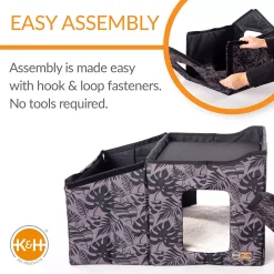 K And H Pet Products K&H Pet Outdoor Two-Story Kitty House With Dining Room -PetPals Group shop 5207796 ALT4