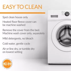 K And H Pet Products K&H Pet Outdoor Heated Two-Story Kitty House With Dining Room -PetPals Group shop 5207799 ALT5