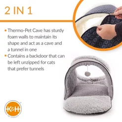 K And H Pet Products K&H Pet Thermo-Pet Cave Geo Print 9 K And H Pet Products K&H Pet Thermo-Pet Cave Geo Print -PetPals Group shop 5207816 ALT2