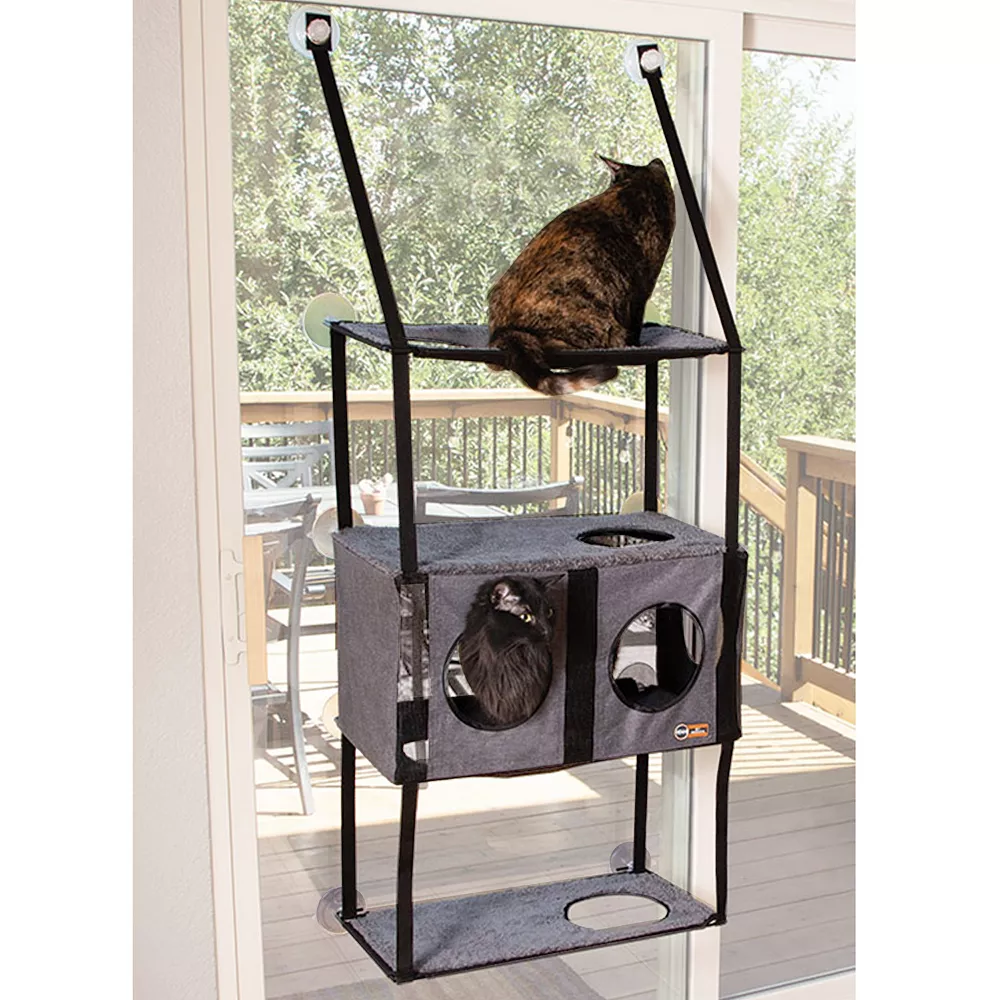 K And H Pet Products K&H Pet EZ Mount Townhouse Cat Window Bed 3 K And H Pet Products K&H Pet EZ Mount Townhouse Cat Window Bed