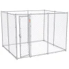 Lucky Dog Adjustable 10' X 5' X 6' Heavy Duty Chain Link Dog Kennel Enclosure -PetPals Group shop 5225969