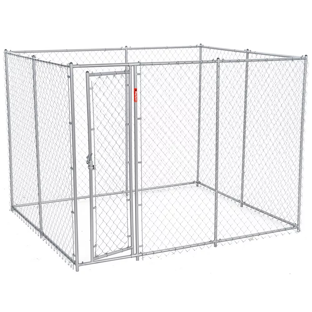 Lucky Dog Adjustable 10' X 5' X 6' Heavy Duty Chain Link Dog Kennel Enclosure 3 Lucky Dog Adjustable 10' X 5' X 6' Heavy Duty Chain Link Dog Kennel Enclosure