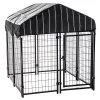 Lucky Dog 4' X 4' X 4.5' Uptown Welded Wire Dog Kennel W/ Waterproof Cover -PetPals Group shop 5226015