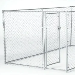 Lucky Dog Adjustable 10' X 10' X 6' Heavy Duty Chain Link Dog Kennel Enclosure -PetPals Group shop 5244230 ALT2