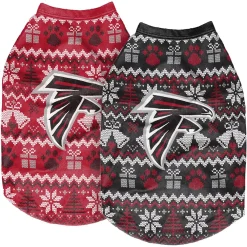 FOCO Atlanta Falcons Reversible Holiday Dog Sweater -PetPals Group shop 5413065 ALT