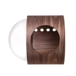 MyZoo Spaceship Gamma: Wall Mounted Cat Bed Open On The RIght - Walnut -PetPals Group shop 5413673 ALT3