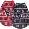 FOCO Houston Texans Reversible Holiday Dog Sweater -PetPals Group shop 5418435