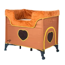Petique Bedside Lounge Portable 2 Level Pet Bed For Dogs And Cats, Lion's Den -PetPals Group shop 5420362 ALT2