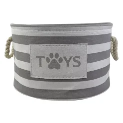 Sonoma Goods For Life® Striped Canvas Pet Toy Storage Bin