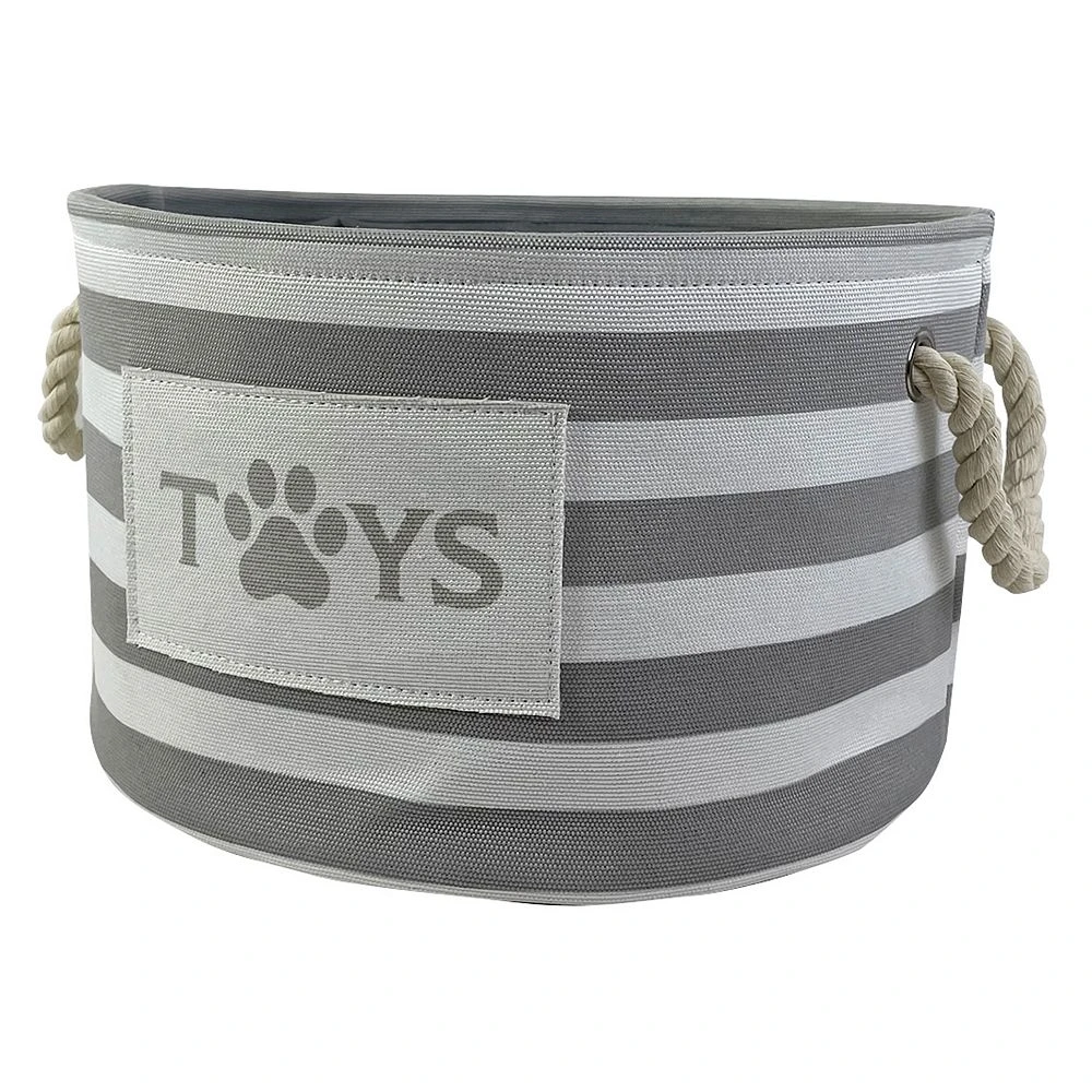 Sonoma Goods For Life® Striped Canvas Pet Toy Storage Bin 5 Sonoma Goods For Life® Striped Canvas Pet Toy Storage Bin - Image 3