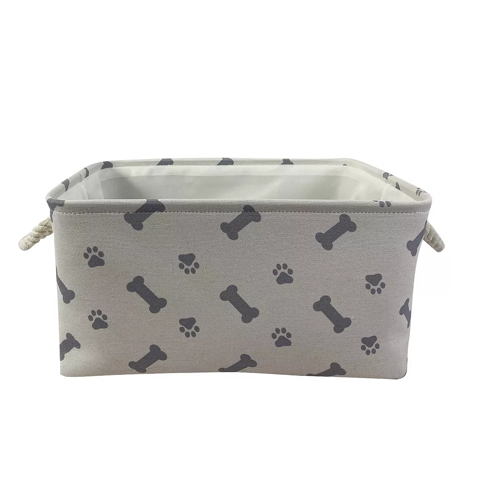 Sonoma Goods For Life® Printed Canvas Pet Gear Storage Bin 4 Sonoma Goods For Life® Printed Canvas Pet Gear Storage Bin - Image 2