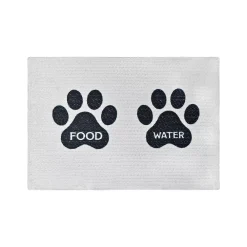 Sonoma Goods For Life® Paw Print Rectangular Pet Feeding Mat